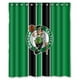 thumbnail image 1 of Cortina de ducha con diseño de los Boston Celtics, con diseño de rayas, con ganchos, tamaño 60 x 72 pulgadas, 1 of 3