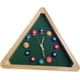 thumbnail image 1 of Reloj de pared con forma de bola de billar, sin tictac, de calidad, para colgar en la pared, triangular, de 14 pulgadas, para bar, hogar y oficina, 1 of 7
