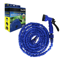 Genérico - Manguera Retráctil Expandible Magic Hose 15 Metros (50Ft) Azul