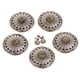 thumbnail image 3 of 5pcs botones florales redondos turquesa tornillo detrás para bolsa billetera silla de montar amarillo, 3 of 5