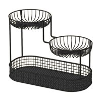 Bothyi - Estante Para Cosméticos Con Diseño De Múltiples Capas, Estante De Almacenamiento Para Cocina, Grande, Color Negro