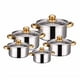 thumbnail image 1 of Set Batería Cocina Acero Inoxidable Juego De Ollas 10 Pcs Gris, 1 of 3