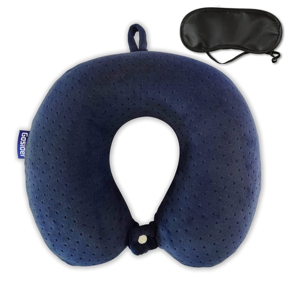 Almohada de Cuello de Viaje Gosider de Espuma Viscoelástica en Forma de U con Terciopelo