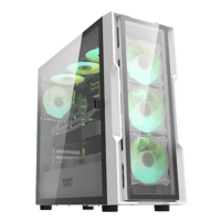 Genérico - Gabinete Gamer Darkflash Dk431 E-Atx 7 Fans Blanco