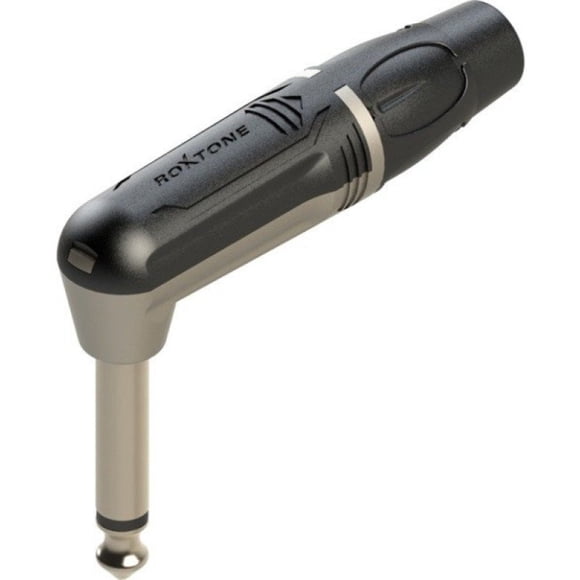 Conector en L de Plug 6.3mm TS Roxtone RJ2RP-NN