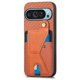 thumbnail image 4 of Funda Resistente para Google Pixel 9 con Tarjetero y Soporte, Diseño Magnético Marrón, 4 of 5
