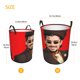 thumbnail image 5 of Conejo Malo Cesta de lavandería de gran capacidad redonda con asa, bolsa para ropa sucia plegable, almacenamiento para dormitorio, baño y lavadero 44x35 cm, 5 of 6