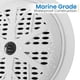 thumbnail image 4 of Altavoces marinos Pyle PLMR41W de 4 pulgadas a prueba de agua, 1 par, blancos, 4 of 8
