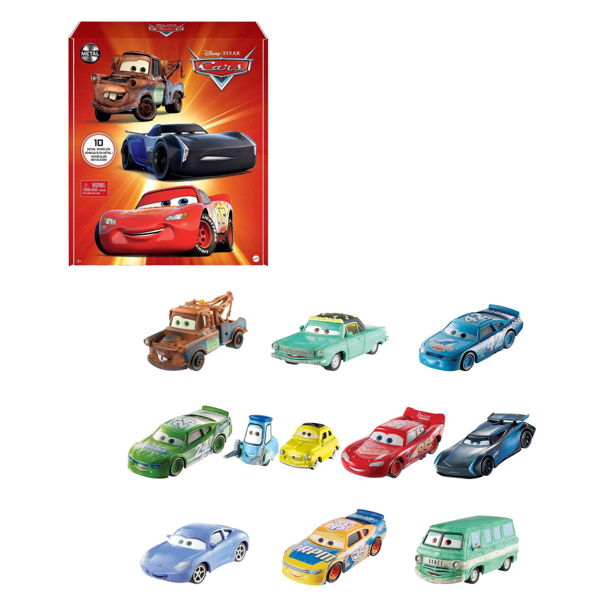 Set De Coches De Juguete Mattel Disney Pixar Cars Mini Racers Fundidos A Presión