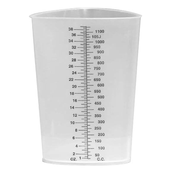 Vaso medidor TootCPS, vaso triangular de polipropileno, 1200 ml