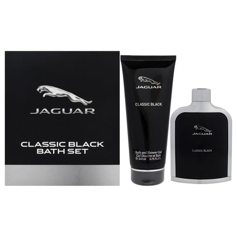 Jaguar - Classic Negro De Para - Set De Regalo Edt Spray, Gel De Baño Y Ducha