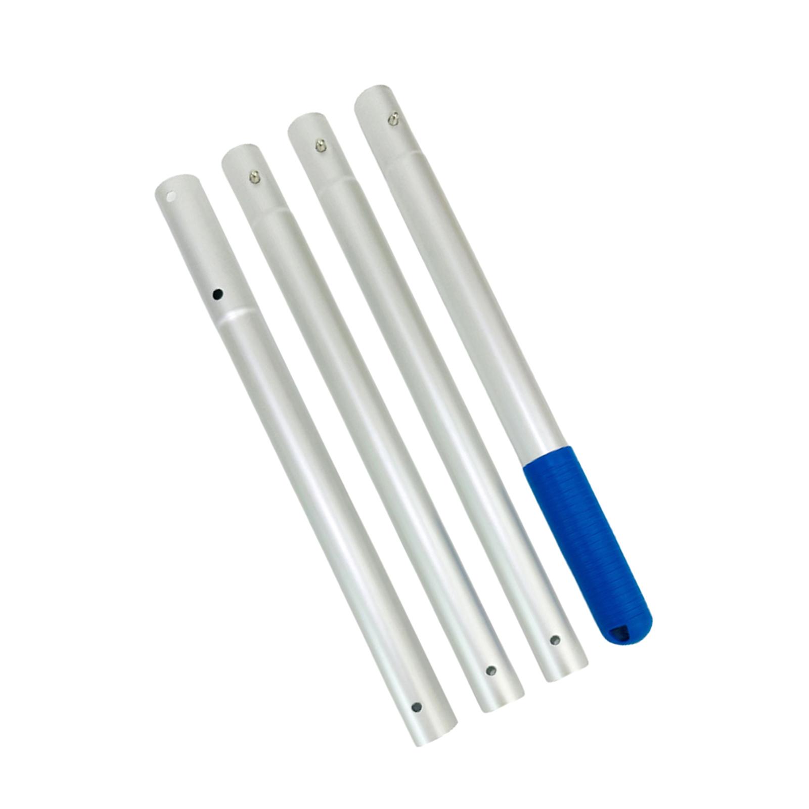 Magideal - Piezas De Reparación Ajustables De Poste De Piscina Telescópico De Aluminio Para Cabezal De Vacío Sección De Conexión De Poste De Extensión Universal 4 Secciones 140Cm