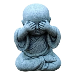 Magideal - Estatua De Buda En Miniatura, Colecciones De De Monje Pequeño, Escultura, Micro Paisaje Para Escritorio, Dormitorio, Decoración De Oficina, , No No Viendo