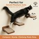 thumbnail image 2 of Set de 3 peldaños de pared para gatos, diseño de Cat Wall Stairs INICIO, color marrón oscuro, 2 of 8