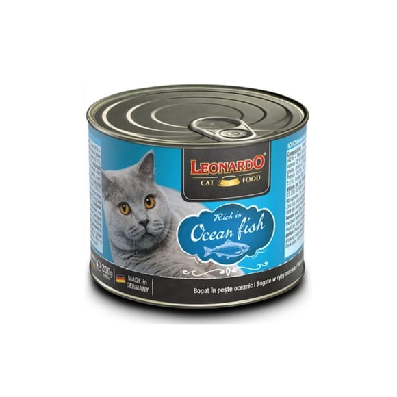 ALIMENTO LEONARDO SABOR PESCADO - LATA 200 G amarillo 756106-1