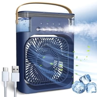Line - Climatizador Portátil Frío 4 En 1 Ventilador Humificador Enfriador Lampara Led 220V Usb Azul