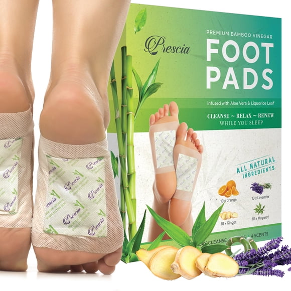 Paquete de 40 almohadillas para pies Prescia Premium Deep Cleansing
