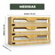 thumbnail image 4 of Organizador Cocina Papel Bambú 3 En 1, 4 of 8