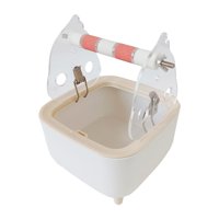 Magideal - Soporte De Inodoro Para Loros, Juguete Interactivo, Estación Portátil Para Excrementos De Pájaros, Percha Para Pájaros, Soporte De Juego Para Cacatúas Naranja