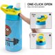 thumbnail image 4 of PhonicsMan Botella de Agua con Tapa Pop Top de Un Toque, Acero Inoxidable, a Prueba de Fugas, para Deportes, Botella Infantil azul 12 oz, 4 of 6