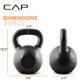 thumbnail image 4 of Kettlebell CAP Barbell de hierro fundido negro 22.68 kg / 50 lb, 4 of 8