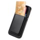 thumbnail image 4 of Funda de Cuero Magnética con Tarjetero para iPhone 14 Cubierta Delgada Negro, 4 of 5