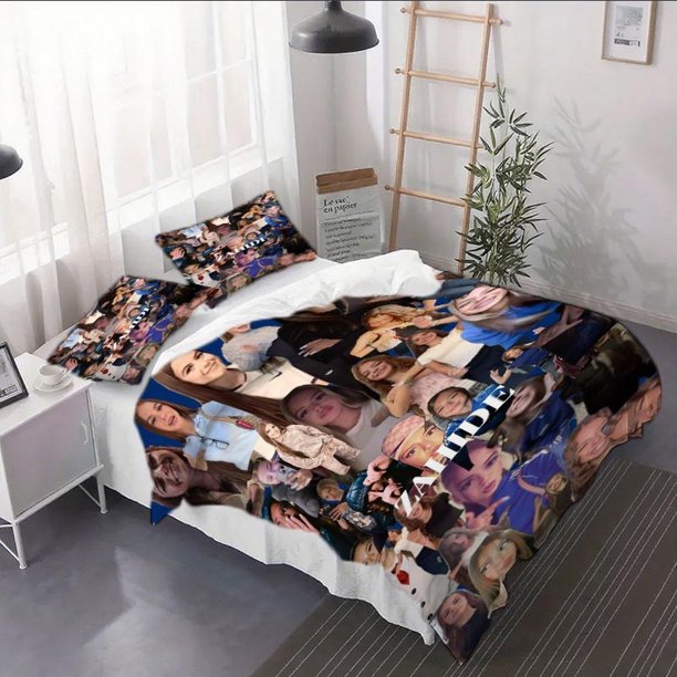 3pcs Zahide Collage Duvet Cover Set - Includes a Duvet Cover And Pillowcases s Bedding