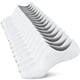 thumbnail image 1 of Mocasín invisible para mujer No Show Socks Wernies, plano, blanco, 1 of 7