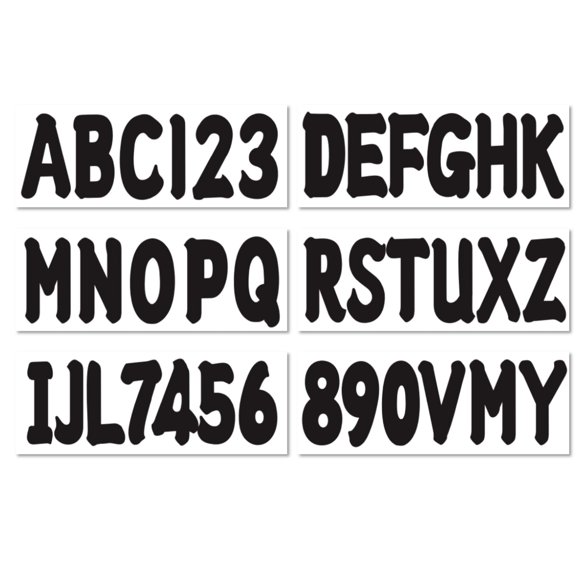 Calcomanía adhesiva NorthBoat 7,6 cm 4 juegos de letras y números