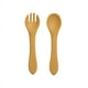 thumbnail image 3 of 2pcs Baby Tableware Set - BPA Free Silicone, Perfect for Toddler Feeding with Spoon and Fork!, 3 of 3