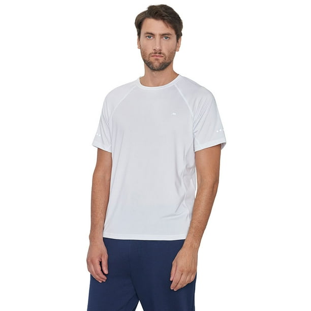 Polera Hombre Deportiva Poliester R-Neck 3 Blanco Corona