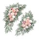 thumbnail image 1 of 2 Piezas De Arco De Boda Con Flores Decorativas Para San Valentín, Bodas, Fiestas, Rosa Y Blanco, 1 of 5
