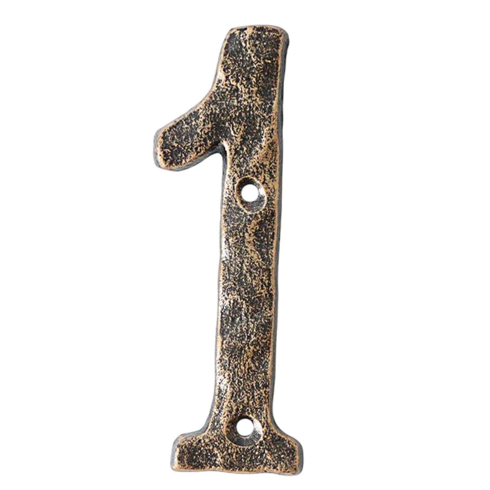 Bothyi - Número De Casa Protección Contra El Óxido Manualidades Diy Vintage Para Cartel De Jardín 1