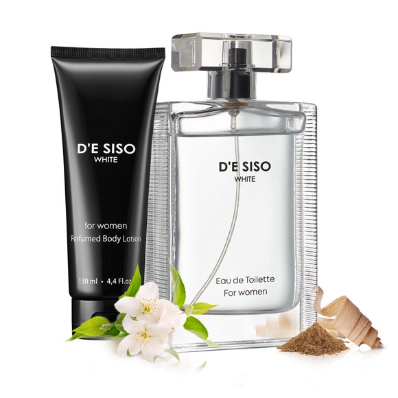 Set de regalo de fragancia D'e Siso Classic White para mujer