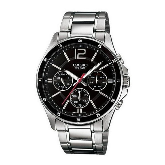 Reloj Analogo Plateado Casio MTP-1374D-1AV