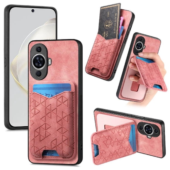 Funda Billetera con Soporte para Huawei Nova 11 Protector Delgado Rosa