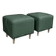 thumbnail image 2 of Poufs Cuadrados En Lino Verde, 2 of 3