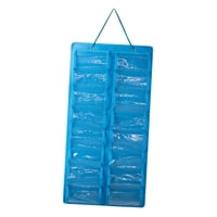 Magideal - Organizador De Gafas De Sol Montado En La Pared De Fieltro Multifunción Organizador De Anteojos De Moda Suave Bolsa Colgante De Gafas De Fieltro Para , Azul