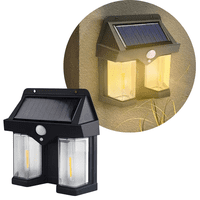 Genérico - Foco Solar Exterior 2 Luces Led Sensor Movimiento Impermeable