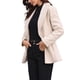 thumbnail image 4 of INSPIRE CHIC Abrigos de Trinchera con Cinturón para Mujeres Cuello de Chal Abrigo de Línea A Chaqueta de Invierno Abrigo de Guisante de Un Solo Pecho L Beige, 4 of 6