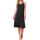 thumbnail image 1 of INSPIRE CHIC Vestido de Dormir para Mujeres de Satén sin Mangas con Doble Tirante Espagueti Cruzado en la Espalda Sexy Cuello en V Midi para Salón Talla XS Negro, 1 of 6