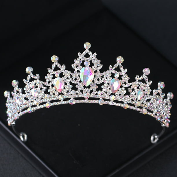 Gorgeous Silvery Crystal Bridal Tiara & Crown Headband - Perfect for Weddings, Parties & Proms!