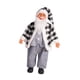 thumbnail image 3 of Figura De Papá Noel Para Regalo De Navidad Figura De Papá Noel Para Ventana Mesa Hogar Negro Blanco, 3 of 3