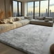 thumbnail image 1 of Alfombra Zentavio Soft Fluffy Shaggy de 180 x 270 cm para sala de estar, 1 of 2