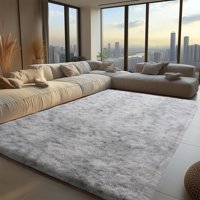 Alfombra Zentavio Soft Fluffy Shaggy De 180 X 270 Cm Para Sala De Estar