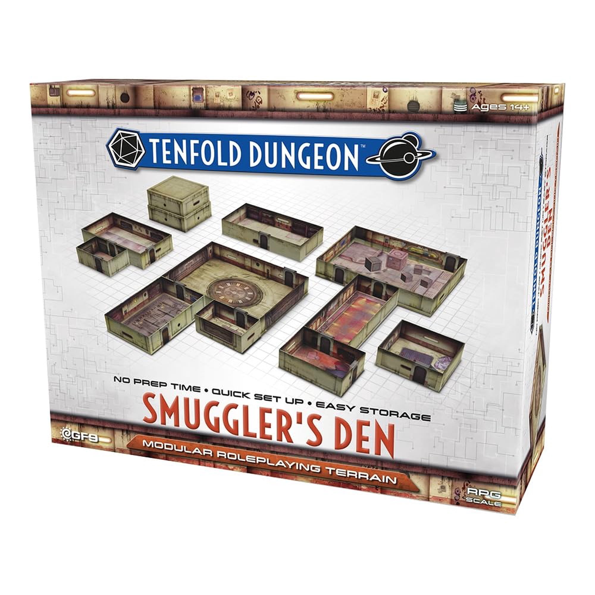 Terreno De Juego De Rol Modular: Gale Force Nine Tenfold Dungeon