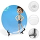 thumbnail image 4 of Luca Plato decorativo de porcelana fina (bone china), plato decorativo de cerámica para hogar, oficina, soporte de pared, platos decorativos para dormitorio - 6 pulgadas (15 cm), 4 of 6