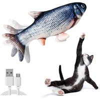 Defensor Forever - Pez De Peluche Con Movimiento Para Gatos Pez Plateado