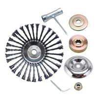 Ioensy - Cabezal De Corte De Cepillo Giratorio De Alambre Cabezal De Corte De Disco De Cepillo De Rueda De Alambre Para Pavimentación