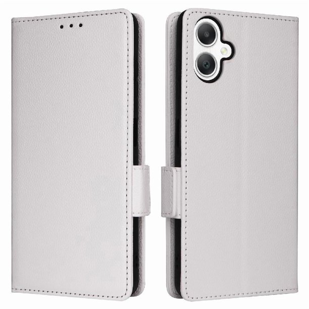 Funda Cartera para Samsung Galaxy A06 Tapa Flip con Ranuras y Soporte Blanco